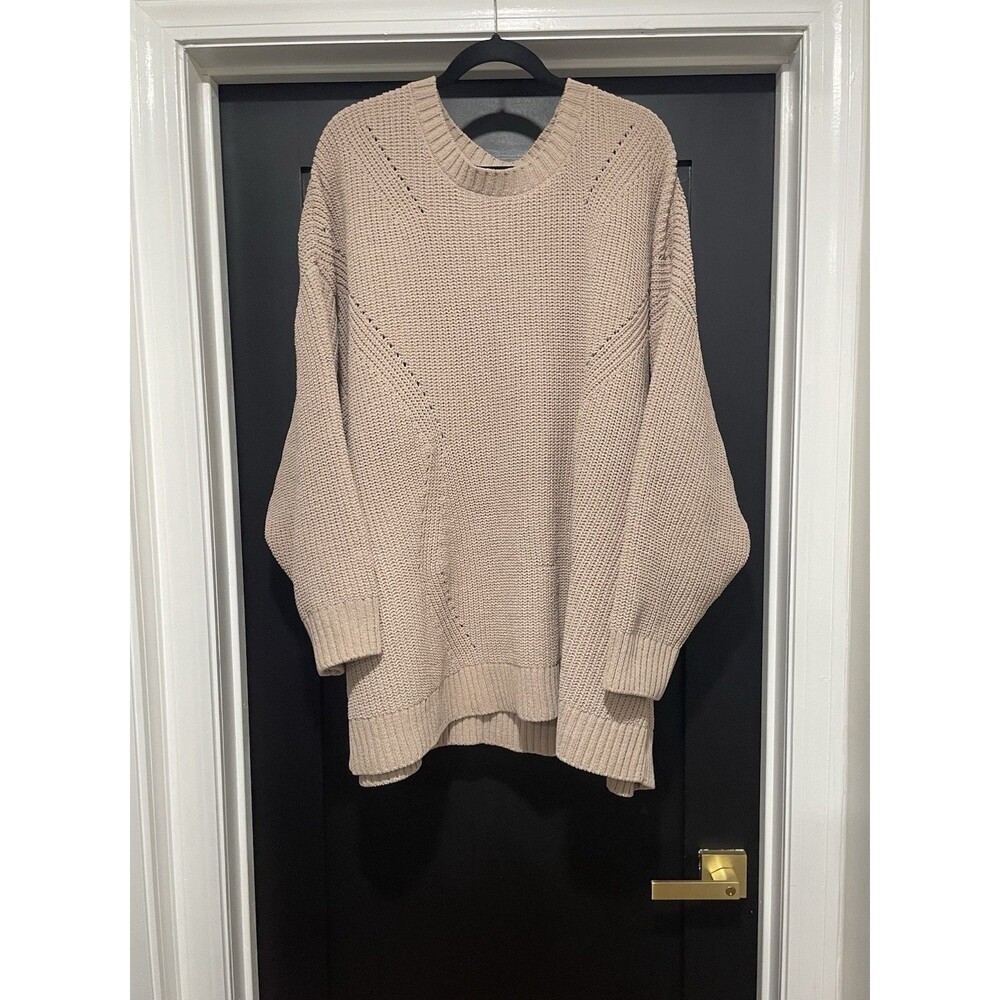Torrid NWT Tan Chunky Knit Cozy Fisherman Sweater Size 5 5XL